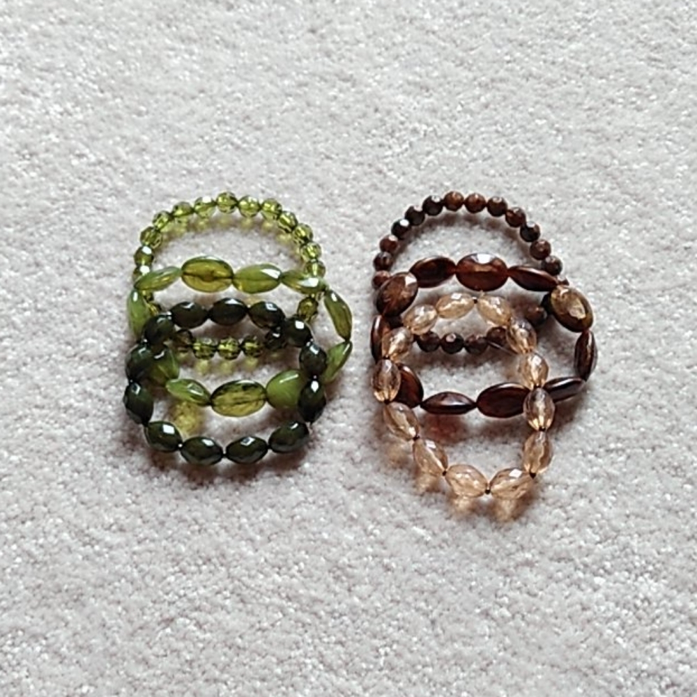 2 sets of Beaded Bracelets